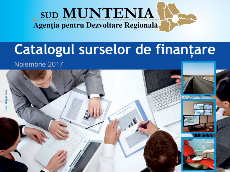Coperta Catalogului surselor de finanțare nerambursabilă pentru luna noiembrie 2017